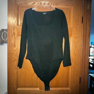 Old Navy Dark Green Long Sleeve Bodysuit